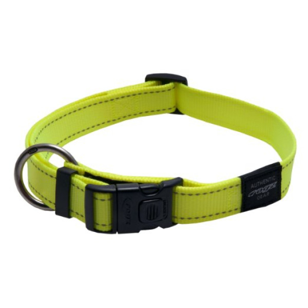 Rogz Utility Side Release Collar  Yellow Color (XL -43-73cm)